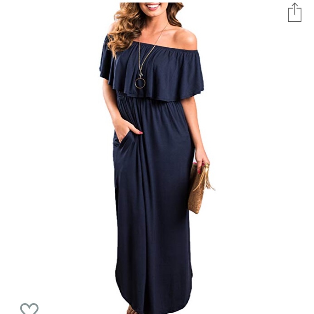 NWOT Navy maxi